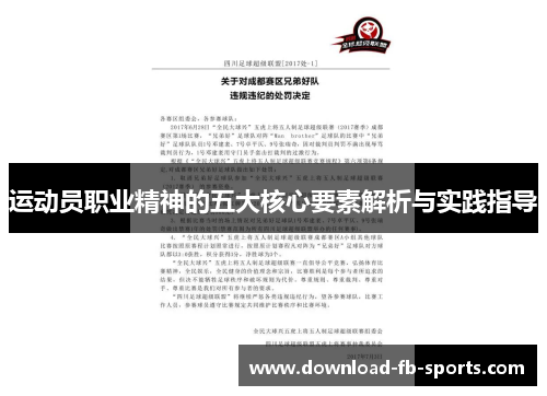 运动员职业精神的五大核心要素解析与实践指导